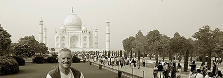  Aktuelles (Bild: Blick aufs Taj Mahal, Indien